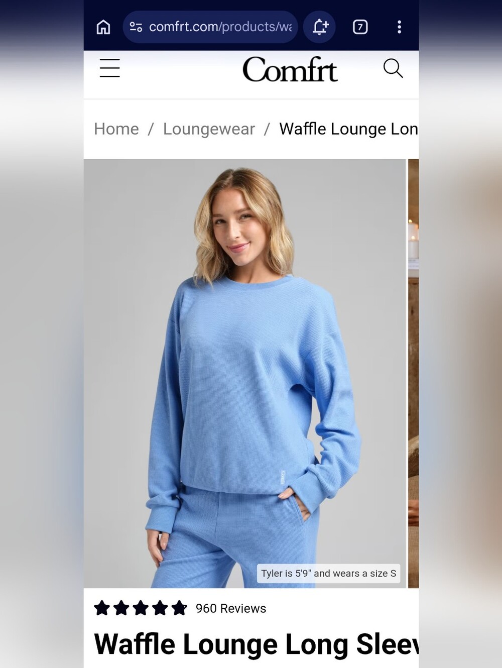 Comfrt Waffle, NWT